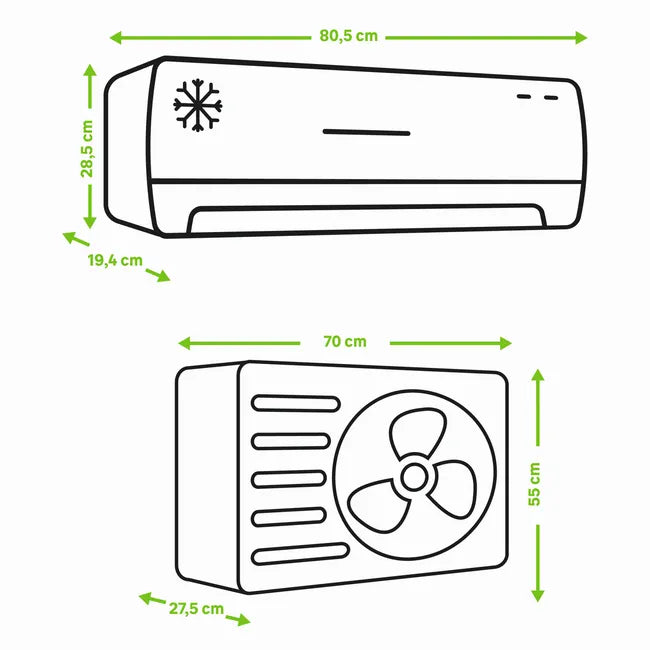 Aire acondicionado 1X1 HTW IX39B 3000 fg