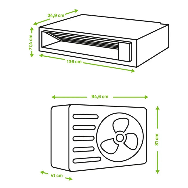 Aire acondicionado conductos BOSCH Climate 9030 fg trifásico