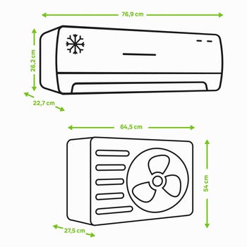 Aire acondicionado 1x1 MITSUBISHI LMK-GLOBAL-12-WIFI 3200 frigorias